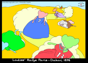 Read more about the article Mousographs #157 “Ladies’ Rallye Paris-Dakar, 1896”